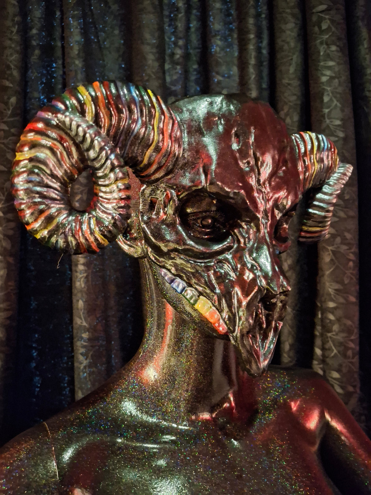 Pride Goat Half Mask