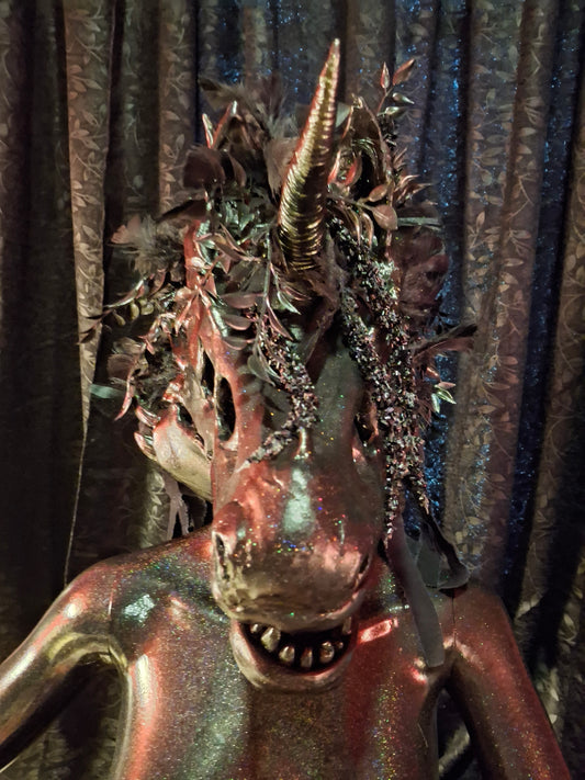 Nightmare Full Horse Head Dress Mask