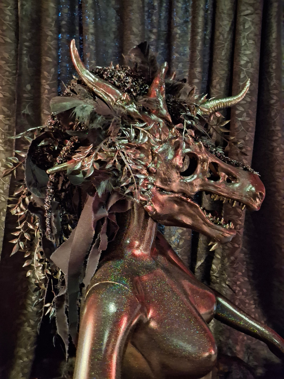 Nightmare Full Horse Head Dress Mask