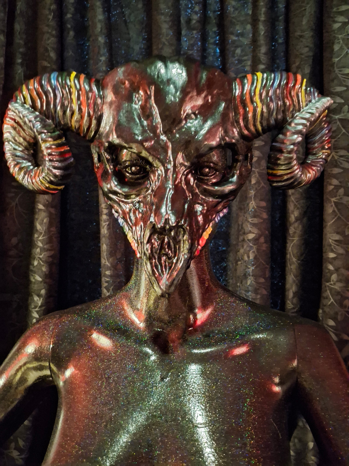 Pride Goat Half Mask