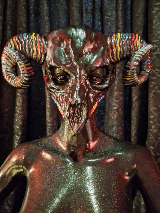 Pride Goat Half Mask