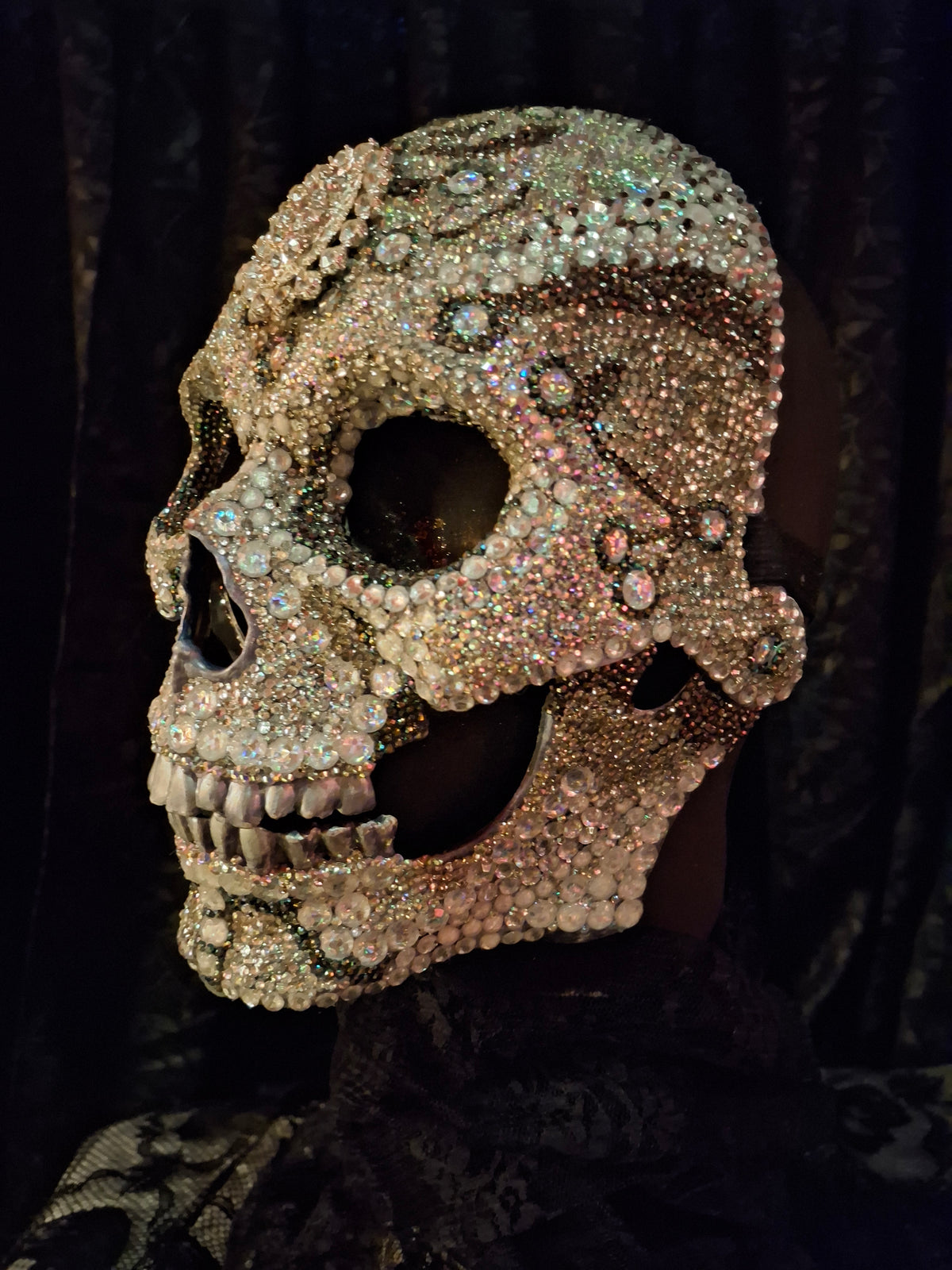 Glitterati Skull Mask